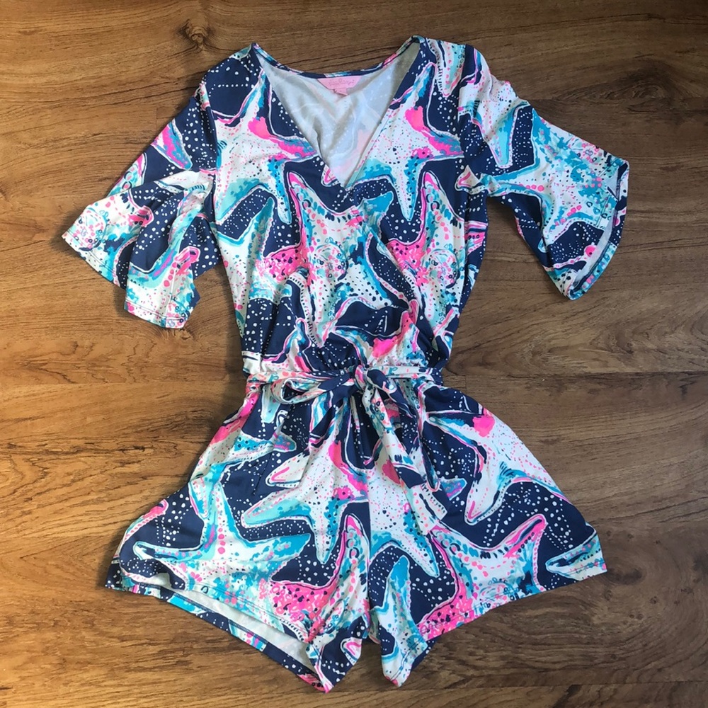 NWOT Lilly Pulitzer Madilyn ShortSleeve Romper SzS